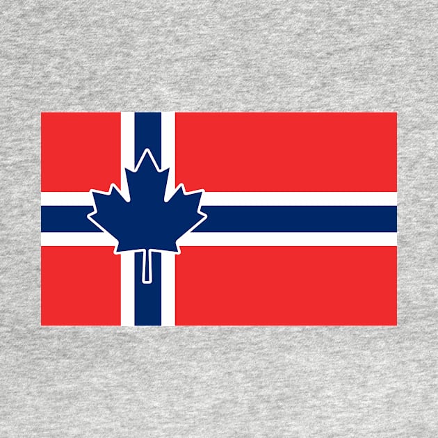 Norway / Canada Flag Mashup by phneep